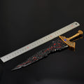 22cm Maliketh's Black Blade Eldenn Metal Sword Ring ER,Game Replica Model Action Figure,Ornaments Collections Boys Gifts
