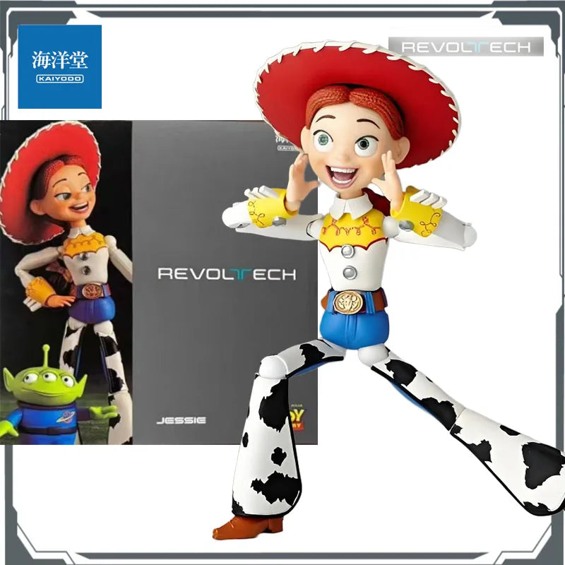KAIYODO Original REVOLTECH Jessie 145mm  Anime Action Figure Assembly Model Toys  Model Gifts for Boys
