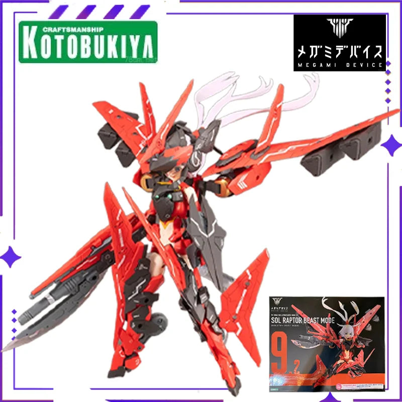 Brand New Stock Genuine Kotobukiya Original Goddess Device OL Raptor Beast Mode Movable Character Model Toy Collectible Gift