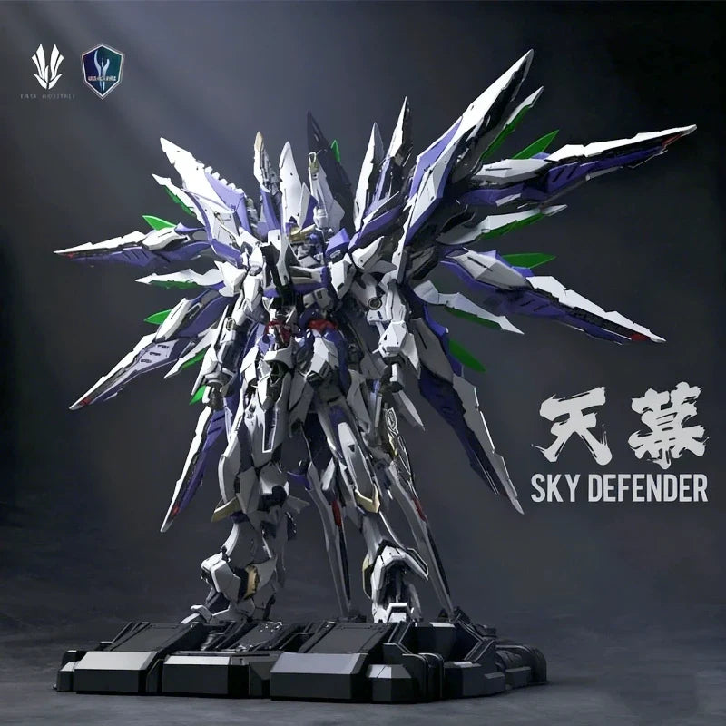 EINTA Sky Defender 1/72 Assembly Model Kit Alloy Frame Action Figures Multilayer Structure Mecha Toy With Base Collectible Gift