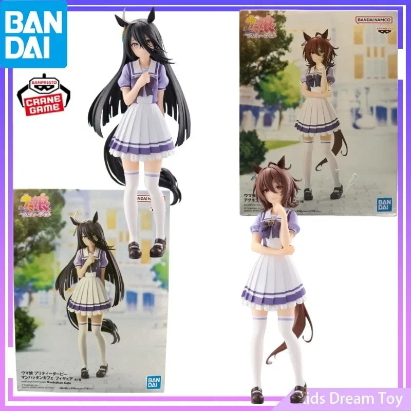 Bandai in Stock Original BANPRESTO Umamusume: Pretty Derby Anime -Manhattan Cafe&Agnes Tachyon- Action Figures Toys Collectible