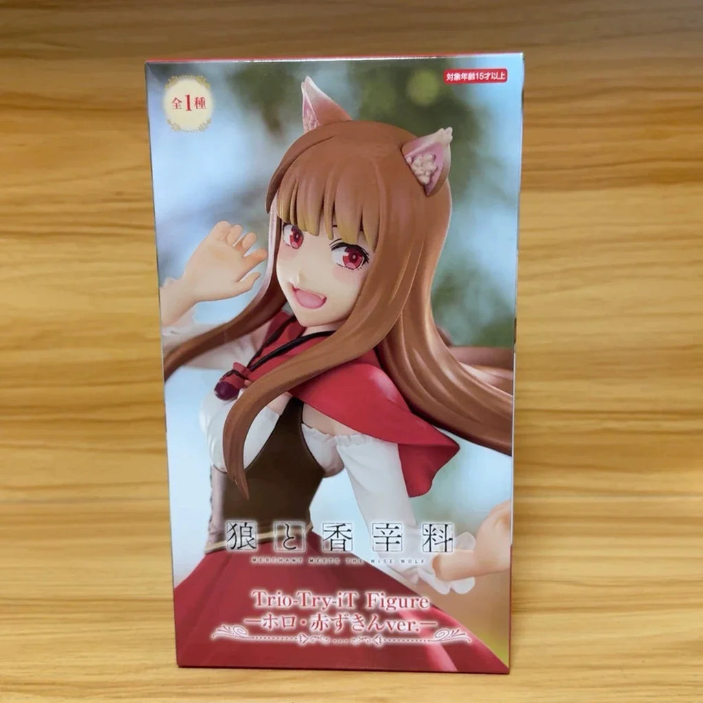 InStock Original FuRyu Prepainted Trio-Try-iT Figure Ookami To Koushinryou: Merchant Meets The Wise Wolf Holo Akazukin Ver.