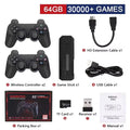 X2Plus Retro Video Game Stick 4K HD 3D 64GB 30000+ Games Multi-Emulator Wireless Controller for PS1/N64