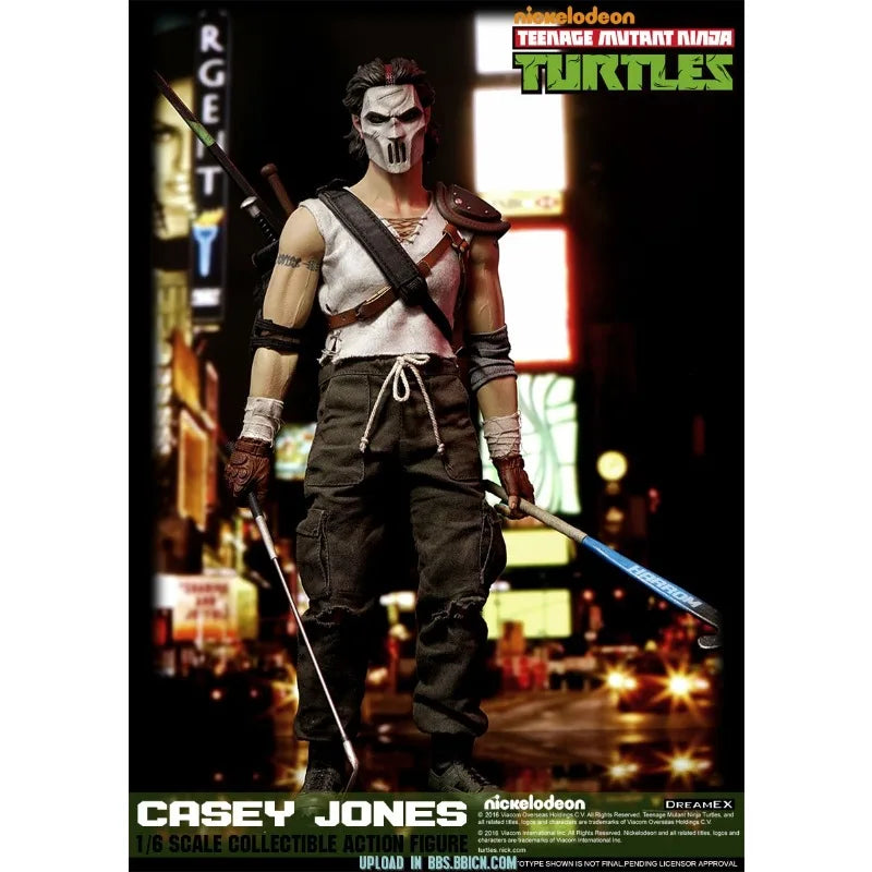 Spot DreamEX Original Ninja Turtles Series Ninja Turtles Casey Jones Mask Male Casey Jones 1/6 Finished Movable Doll Model Toy