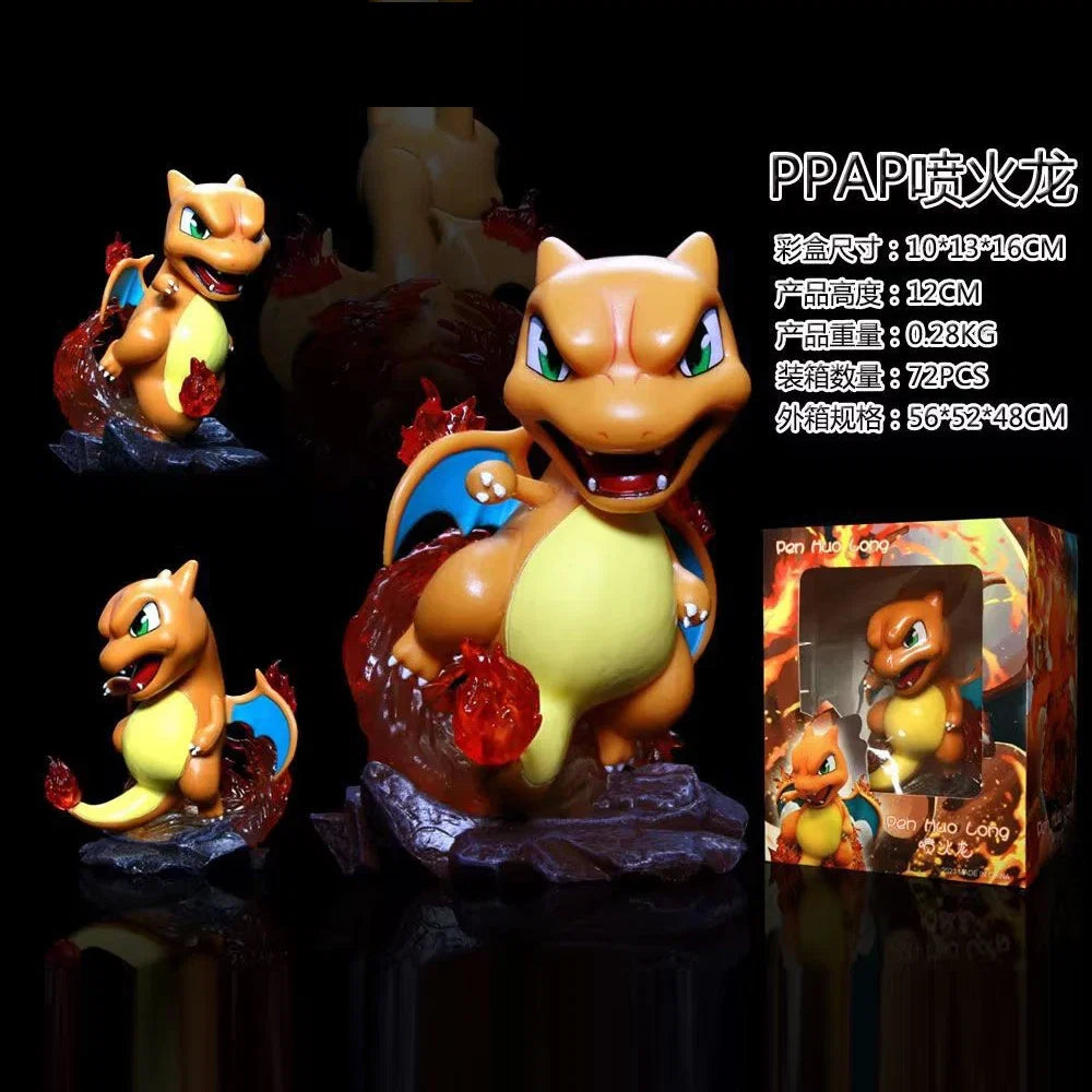 Anime Pokemon 12CM Pikachu Cosplay Action Figure Mini Q Cute Cartoon PVC Model Toys Children Gifts