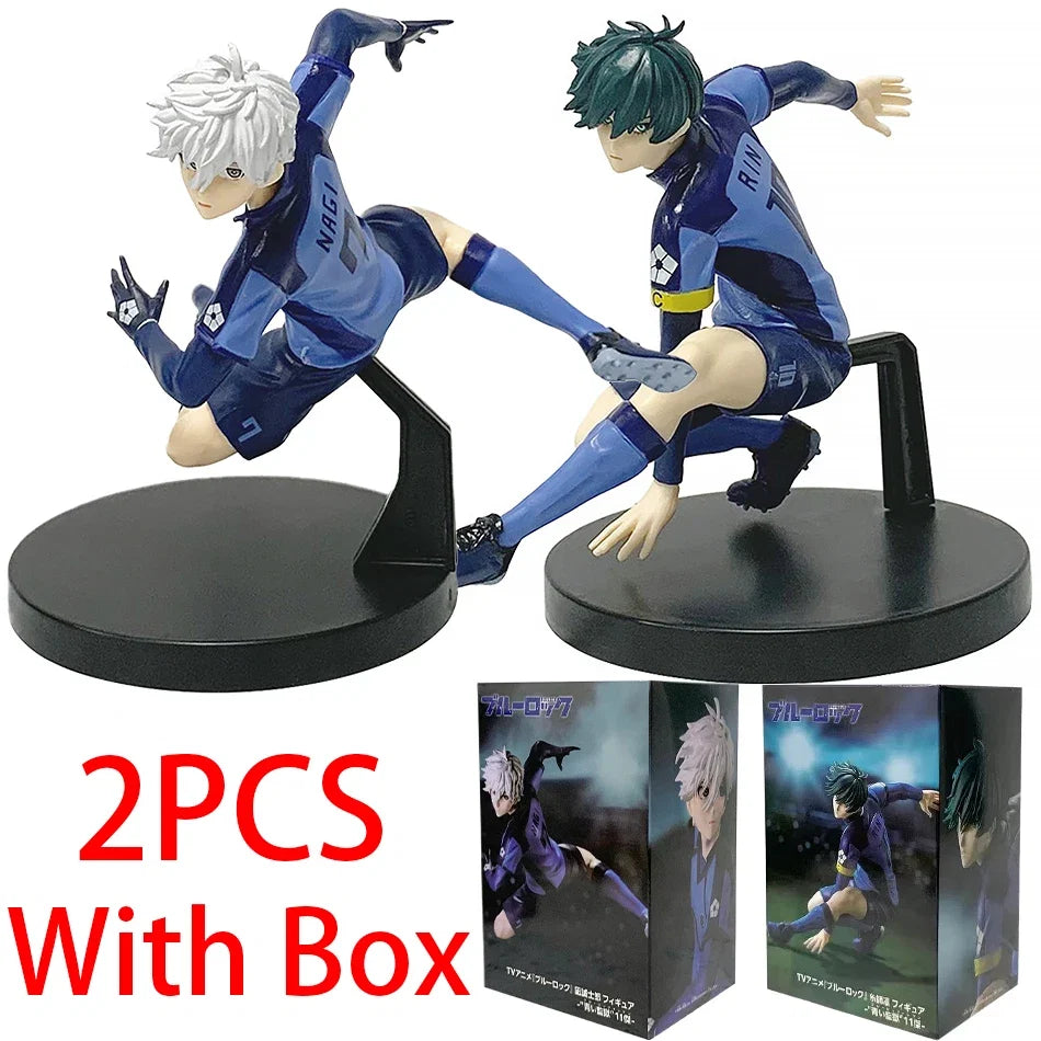 10cm Q Version Blue Lock Anime Figure Sagi Yoichi Chigiri Hyoma Nagi Seishiro Figures Collection Model Figurine Doll Toy