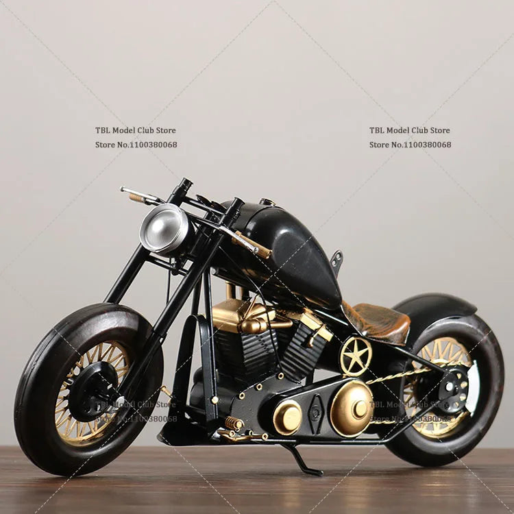 In Stock bobber 1/6 Scale Soldier Retro Metal  Motorcycle Home Model Decor Fit 12inch Action Figure Doll