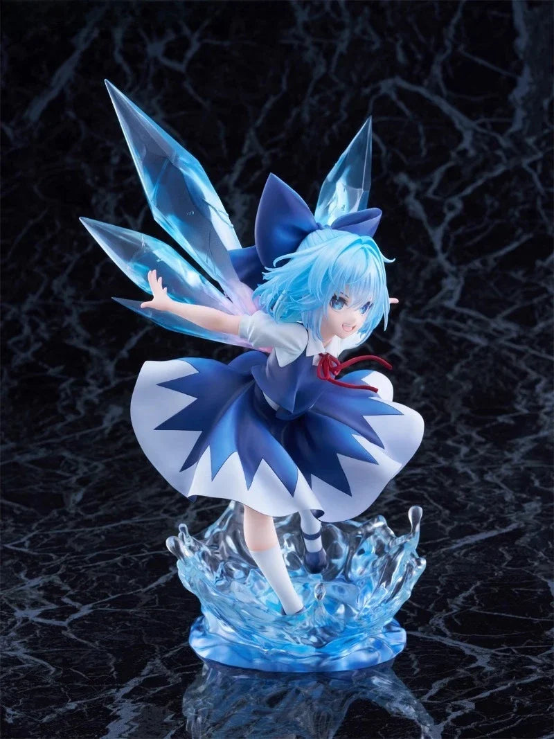 F NEX Original:Touhou Project Cirno Ice Elf 25cm PVC Action Figure Anime Figure Model Toys Figure Collection Doll Gift