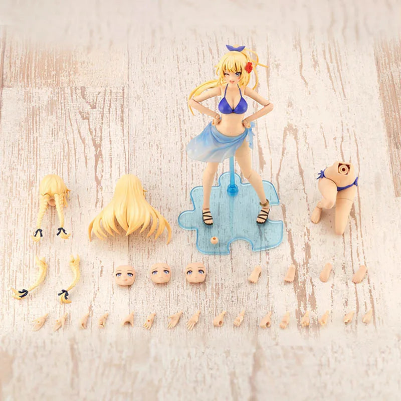Kotobukiya Creative Color Girls Garden Model Kit Sousaishojoteien Ritsuka Saeki Swim Anime Figure Action Figures Toy Boys Gift