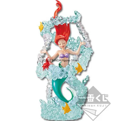 BANDAI Original Ichiban Kuji Disney Beautiful Stories Ariel Mermaid Action Figure Model Desktop Decoration