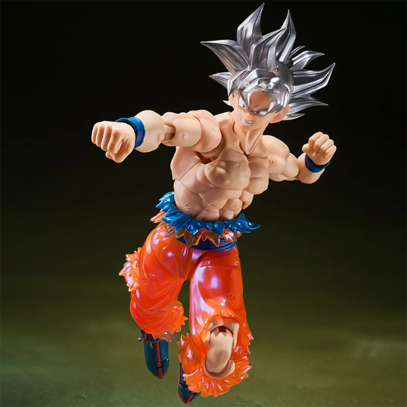 In Stock BANDAI Dragon Ball Super S.H.Figuarts Son Goku Ultra Instinct -LIMITS SUPER SURPASSEDI- PVC 14CM Anime Figure Model Toy