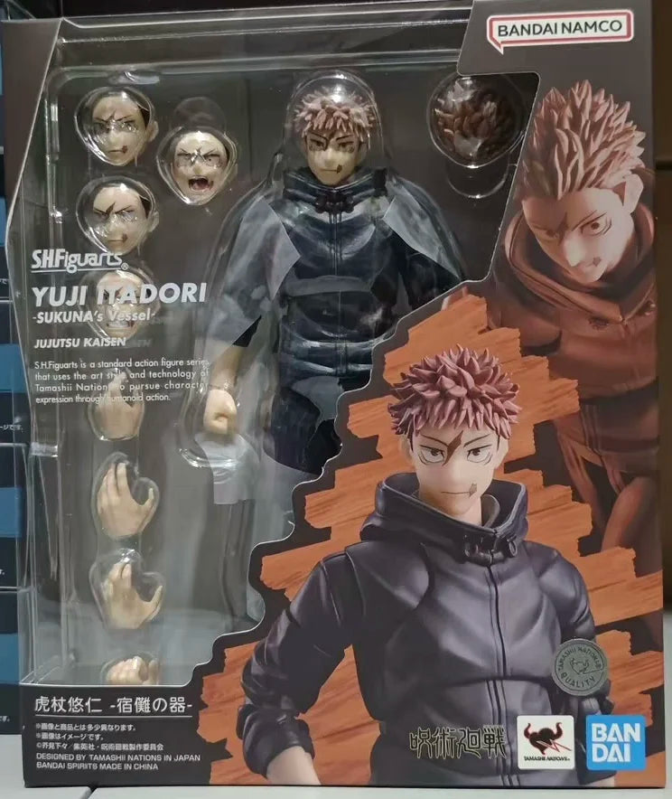 100% Original Bandai Jujutsu Kaisen S.H.Figuarts SHF Yuji Itadori Sukuna's Gefäß Actionfigur Geschenke Sammlermodell Spielzeug