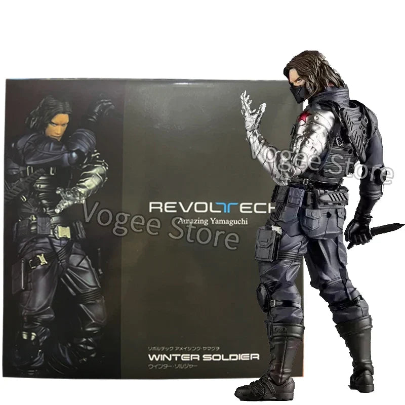 Kaiyodo Winter Soldier Figure Revoltech AMAZING YAMAGUCHI Bucky Barnes Captain America Action Figures Collectible Model Toys