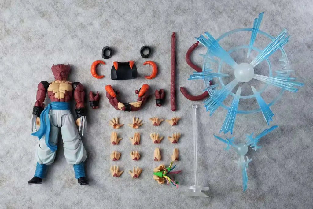 New Product Reservation Tonsen/KAMIONE Studio Dragon Ball Ssj4 Gogeta Action Figure 1/12 Fusion Warriors Gogeta Anime Model Toy
