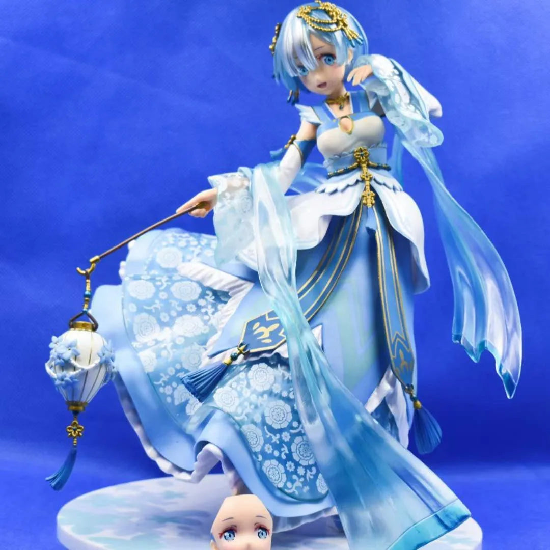25cm Sexy Girl Figures Rem Hanfu Kawaii Girs Figura Sexys Rem Ornaments Collection RE Dolls Life in A Different World Toys Boys