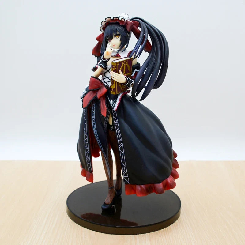 24cm KDcolle Date A Live Kurumi Tokisaki Anime Figure Date A Bullet Yatogami Tohka Bunny Girl Action Figure Adult Model Doll Toy