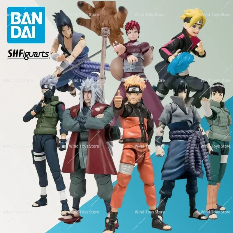 Original Shf Naruto Uzumaki Sasuke Madara Uchiha Sakura Haruno Kakashi Hatake Action Figure Model Toys Anime Figura Gift