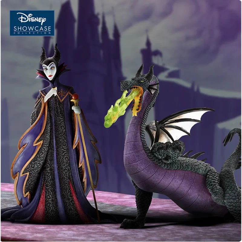 Disney Original Garage Kit Sleeping Beauty Maleficent&evil Dragon 223MM Anime Action Figures Toys for Boys Gift Model Ornaments