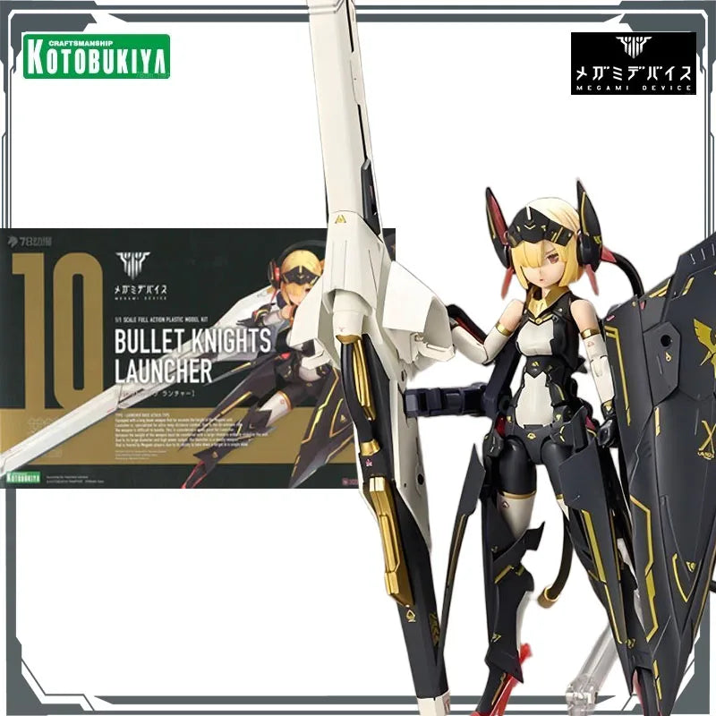 Kotobukiya Original MEGAMI DEVICE BULLET KNIGHTS LAUNCHER&BULLET KNIGHTS LAUNCHER HELL BLAZE Model Toys  Model Gifts for Boys