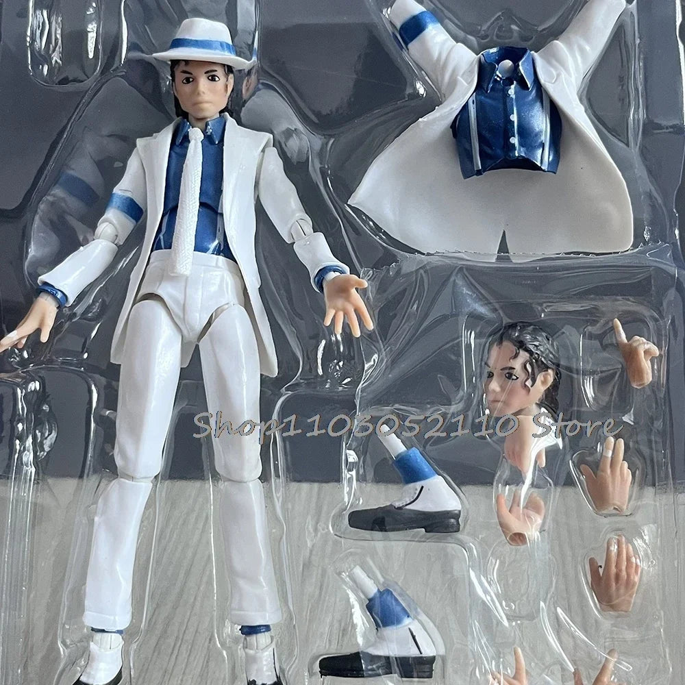 Michael Jackson Smooth Criminal Moonwalk Action Figure Collection Model Toys Figma 096 Michael Jackson MJ Thriller Collection