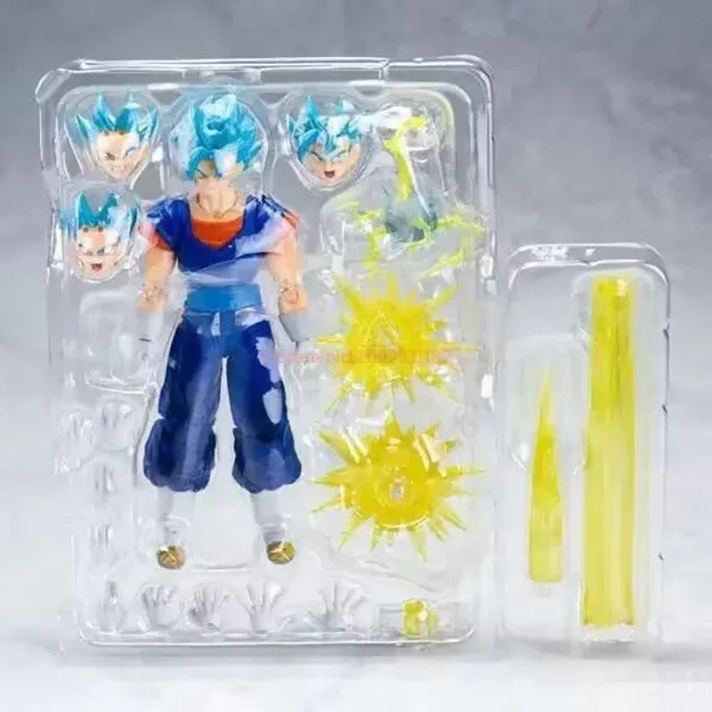 Dragon Ball Super Vegetto S.H.Figuarts Vegito Blue Action Figure Shf Super Saiyan God Pvc Anime Model Kit Child Gifts Toys