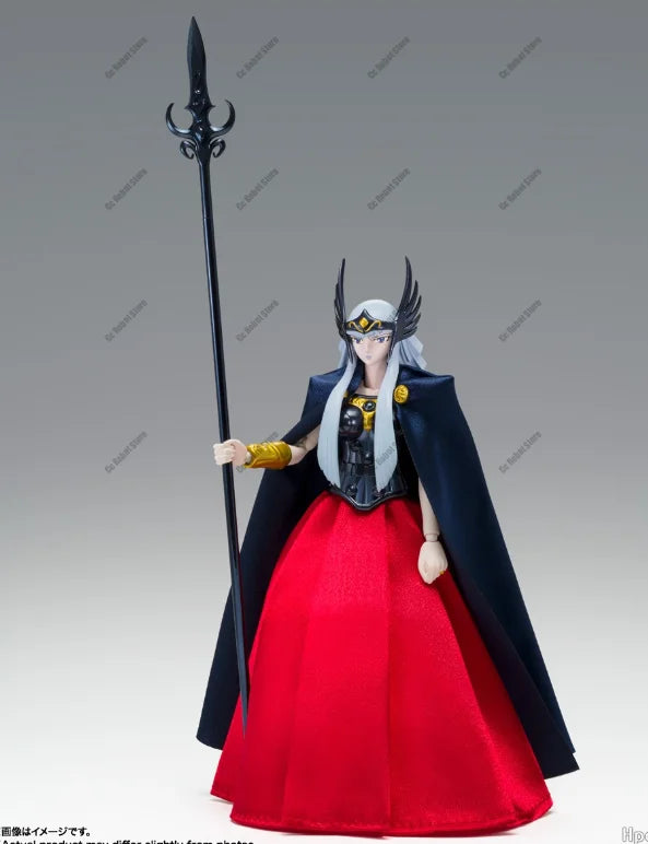 In-stock Bandai Original Saint Seiya Myth Cloth EX God Warrior Polaris Hilda Odin Gift Action Figure Anime Model Collection