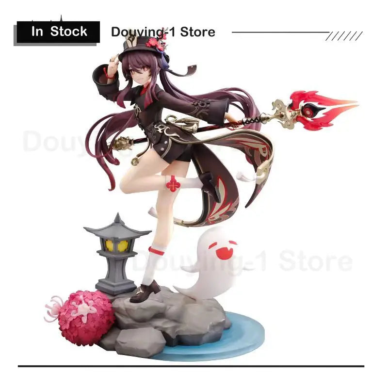 Auf Lager Original Genshin Impact 27cm Hutao Schneepflaume Version 1/7 Maßstab Figur Actionfiguren Anime Modell Spielzeug