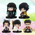 Anime Demon Slayer Kimetsu no Yaiba Figure Kamado Tanjirou Action Figure Agatsuma Zenitsu Nezuko Warrior Q Version PVC Model Toy