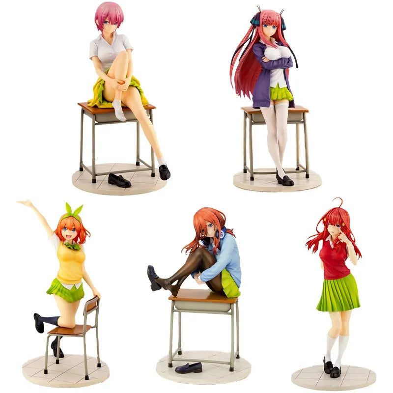 KOTOBUKIYA Original Anime Figures 1/8 Nakano Miku Nakano Yotsuba Action Figure Toys Collectible Model Ornaments Gifts for Kids
