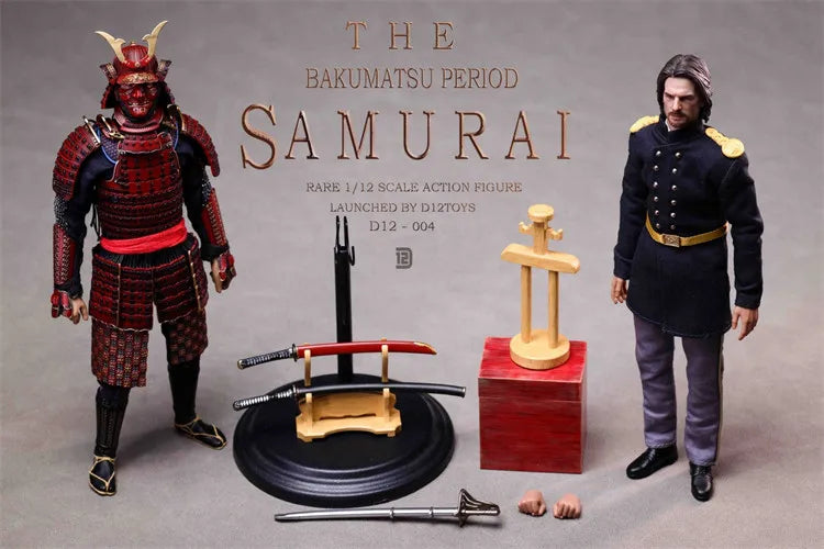 Auf Lager D12toys 1/12 Legierung Bakumatsu Tadayoshi Samurai D12003/04 Actionfigur Original Modell Ornament Sammlung Geschenke Spielset