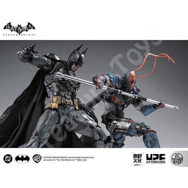 LPZZ ROUNO CUEURE DC002 1/12 Deathstroke Arkham Knight Finished Module Movable Batman Model 6-inches Action Anime Figure Toys