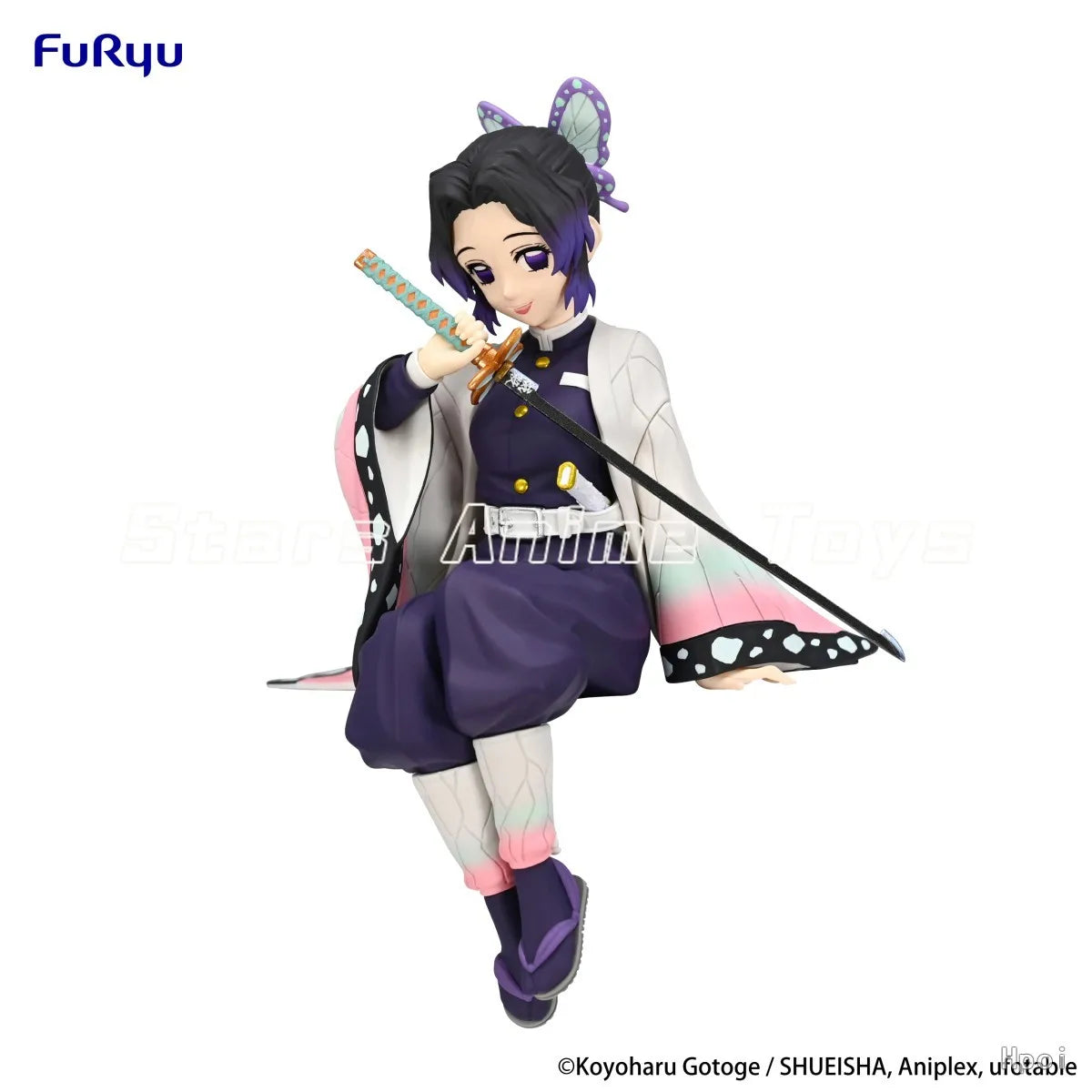 Original FuRyu Noodle Stopper Demon Slayer: Kimetsu No Yaiba SHINOBU KOCHO Collection Toy Gift Model Anime Figure