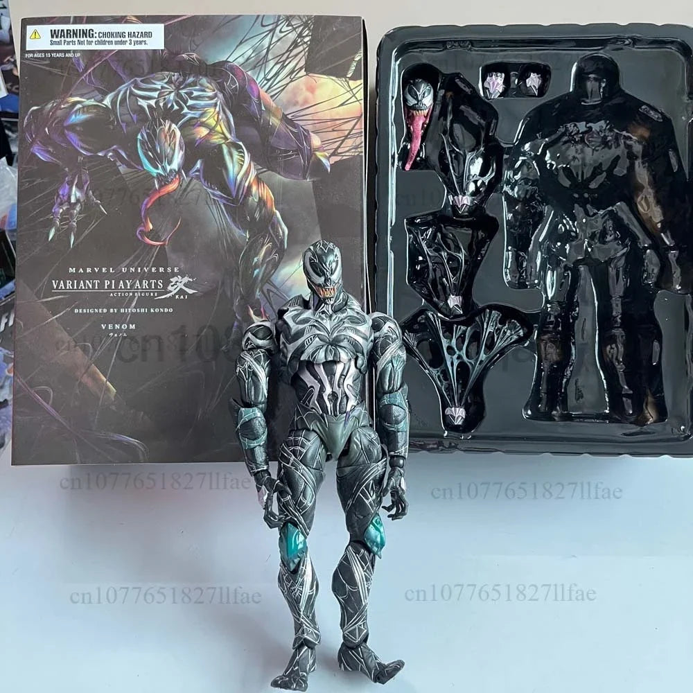PLAY ARTS Figure Venom Spiderman Action Figure Model Toys Joint Movable Doll Creative Present For Friends Bookshelf Ornament
