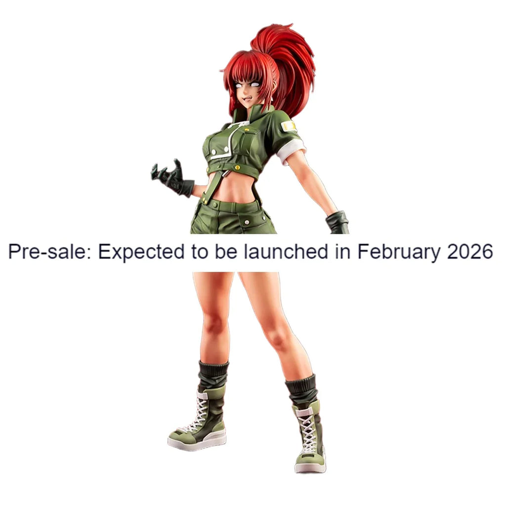 Original Genuine Kotobukiya Prepainted Bishoujo Statue The King of Fighters '97 Leona Heidern Limited Edition 1/7 H=235mm Figure