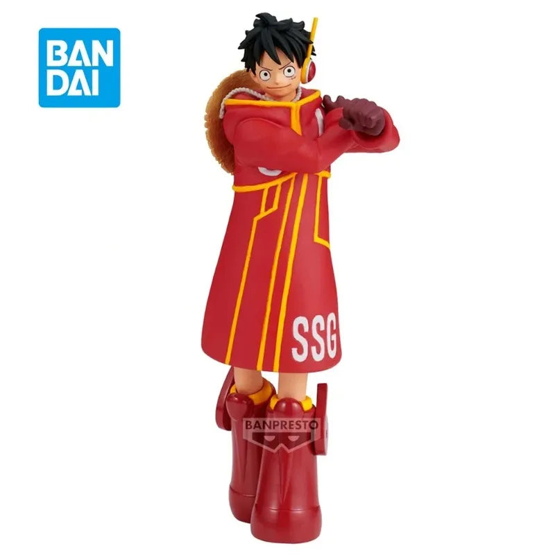Original Bandai One Piece The Shukko Monkey D. Luffy Ver.EGGHEAD 14Cm Action Anime Figure PVC Model Collectible Ornaments Figure