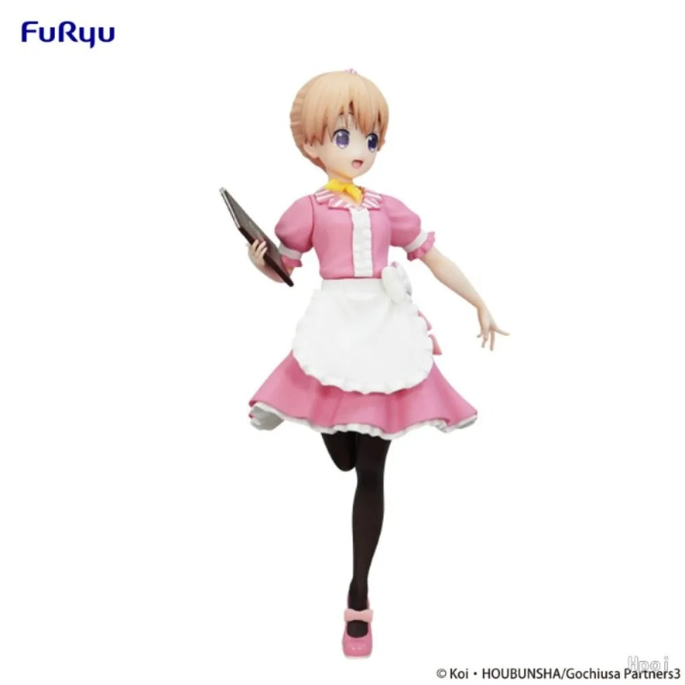 In Stock FuRyu Original Genuine Is The Order A Rabbit BLOOM Trio-Try-iT Figure Hoto Kokoa Cocoa American Diner 18cm Model Toys