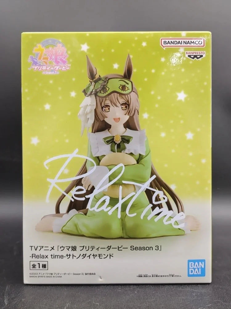 BANDAI Original Uma Musume Pretty Derby Relax Time Relax Time Anime Action Toy Figure Model Toy Statue Collectible Gift For Kids
