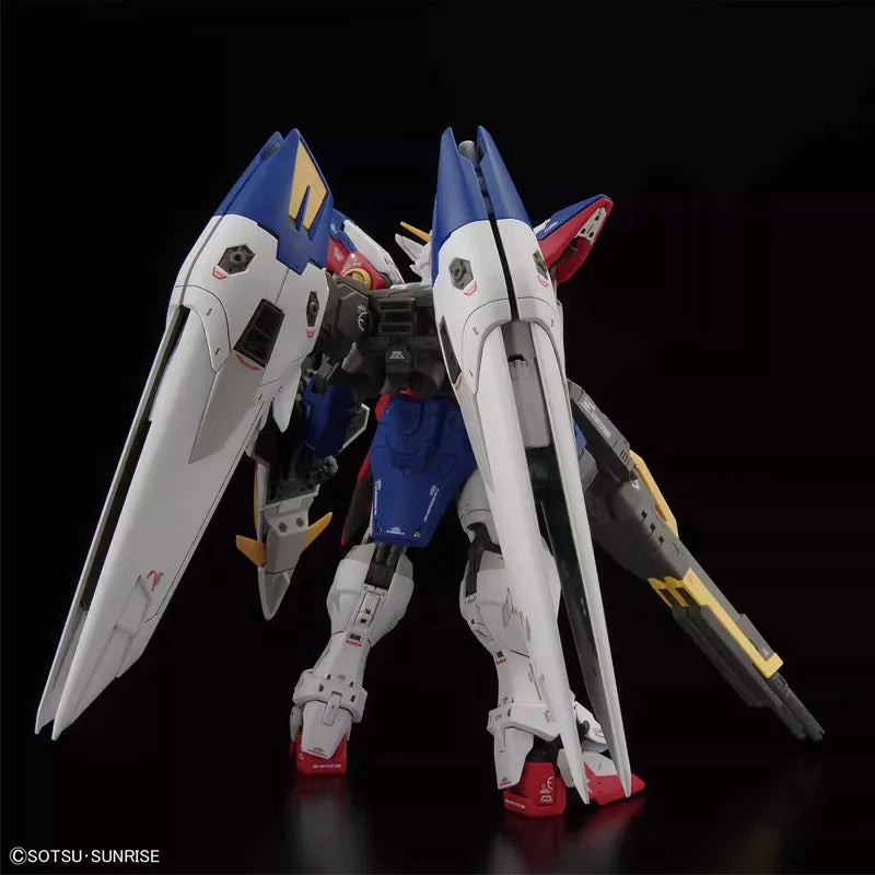 Bandai Original RG 1/144 Anime WING GUNDAM ZERO Assembly Model kit Action Figure Toys For Kids Collectibles Gift