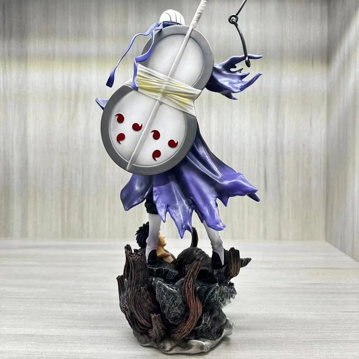 22cm NARUTO Anime Figures Uchiha Obito Standing Posture Sculpture Scene Doll Pvc Model Statue Ornament Collection Toys Gifts