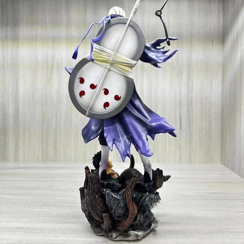 22cm NARUTO Anime Figures Uchiha Obito Standing Posture Sculpture Scene Doll Pvc Model Statue Ornament Collection Toys Gifts