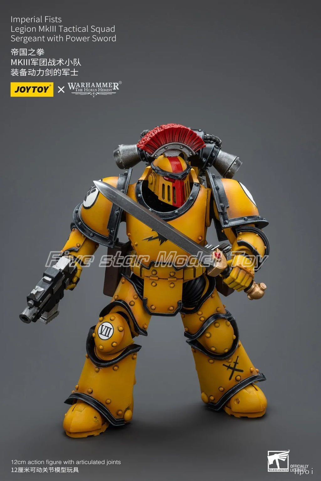 【FS】JOYTOY  Warhammer 40K  Scale 1/18 Action Figures Imperial Fists Legion Mklll Tactical Squad  Models Toys Gifts