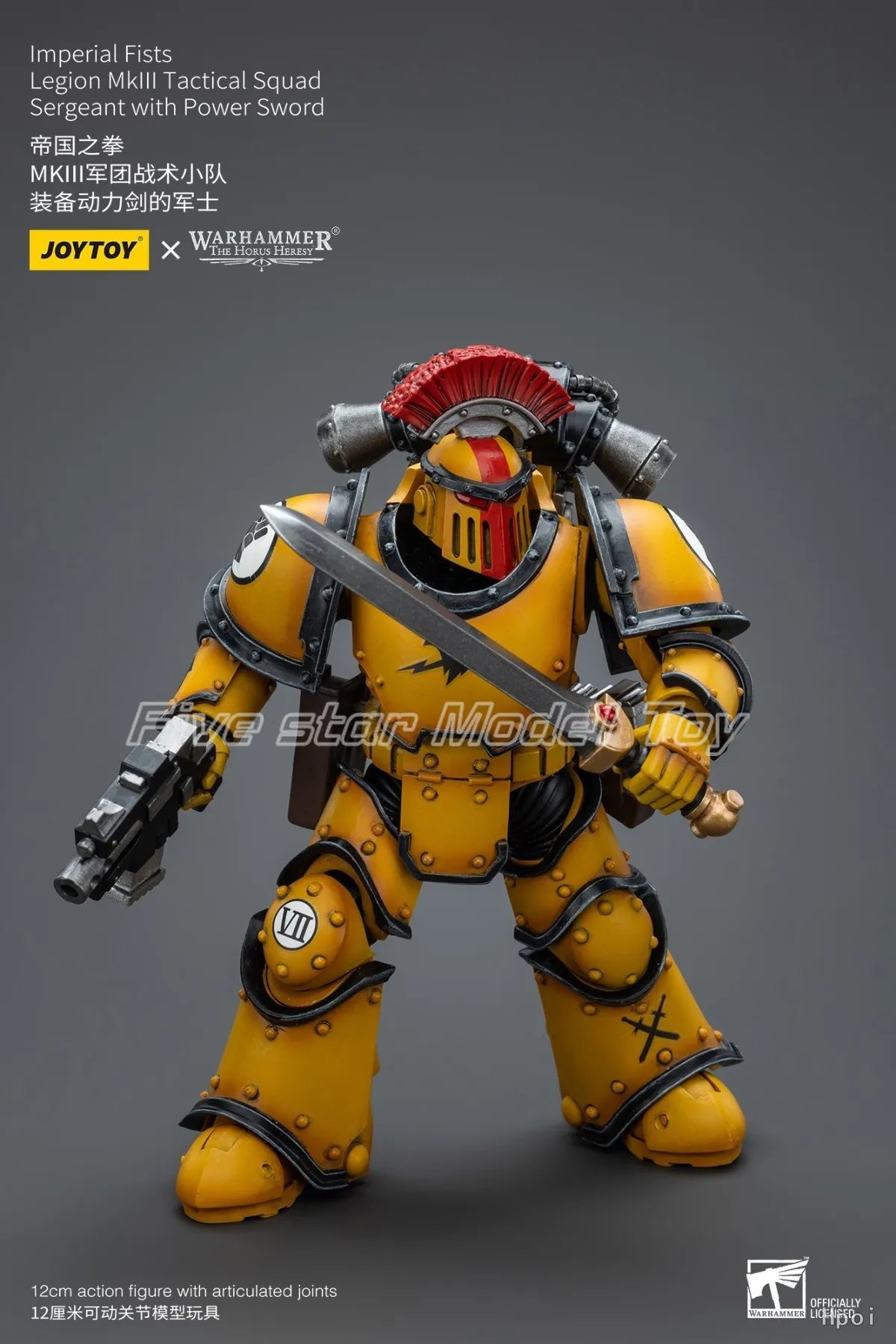 【FS】JOYTOY  Warhammer 40K  Scale 1/18 Action Figures Imperial Fists Legion Mklll Tactical Squad  Models Toys Gifts