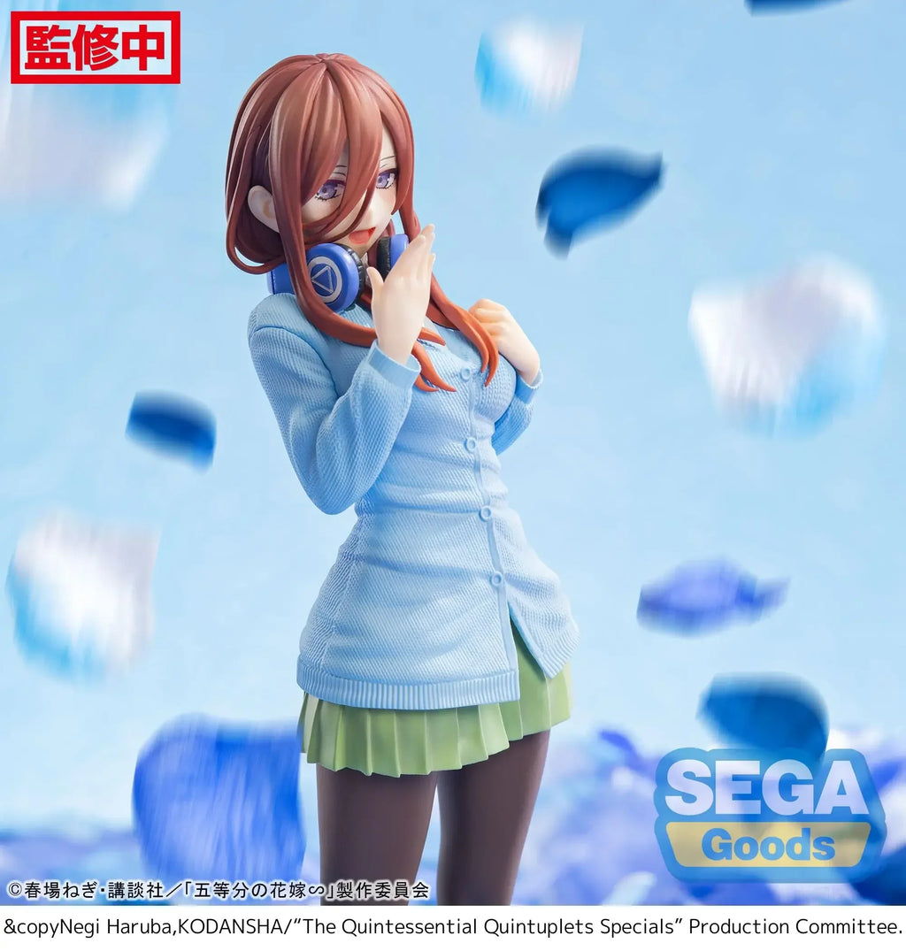 Original SEGA Luminasta The Quintessential Quintuplets Nakano Miku PVC Anime Figures Action Figure Model Toys Christmas Gifts