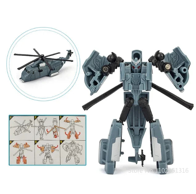 Mini Transformation Robot Kit Toys Models 2 In 1 Deformed Car Toy Robots Toys for Kids Gift  Action Figure Children Toys