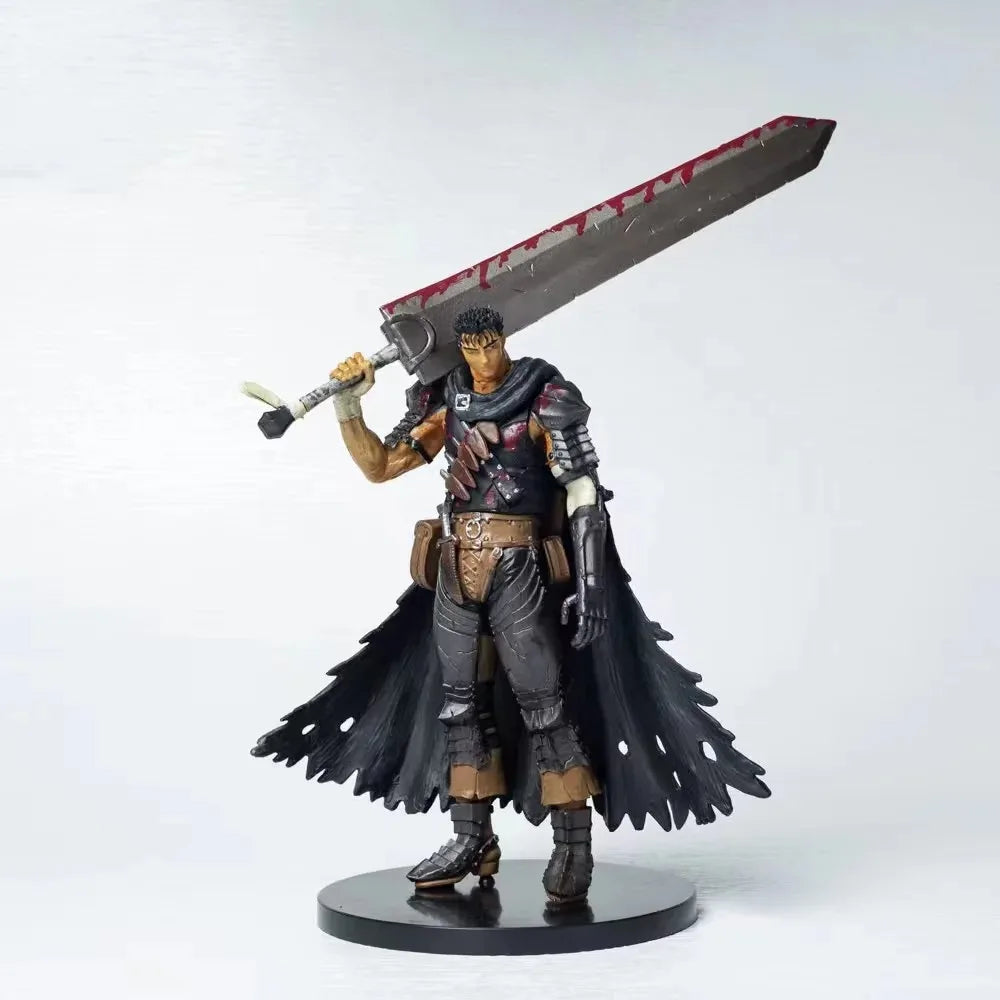 21cm Berserk Guts Anime Figure Berserk Guts L Action Figure Berserk Black Swordsman Figurine Adult Collectible Model Toys Gift