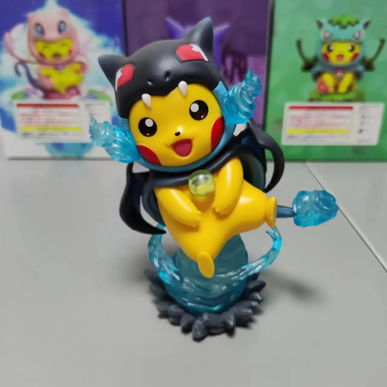 Anime Pokemon 12CM Pikachu Cosplay Action Figure Mini Q Cute Cartoon PVC Model Toys Children Gifts