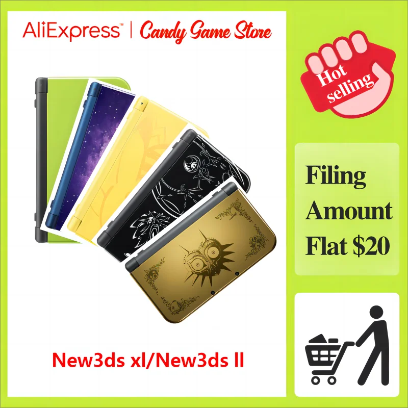 Original handheld video game console suitable for new 3ds ll/xl built-in NFC glasses-free 3d function classic video games