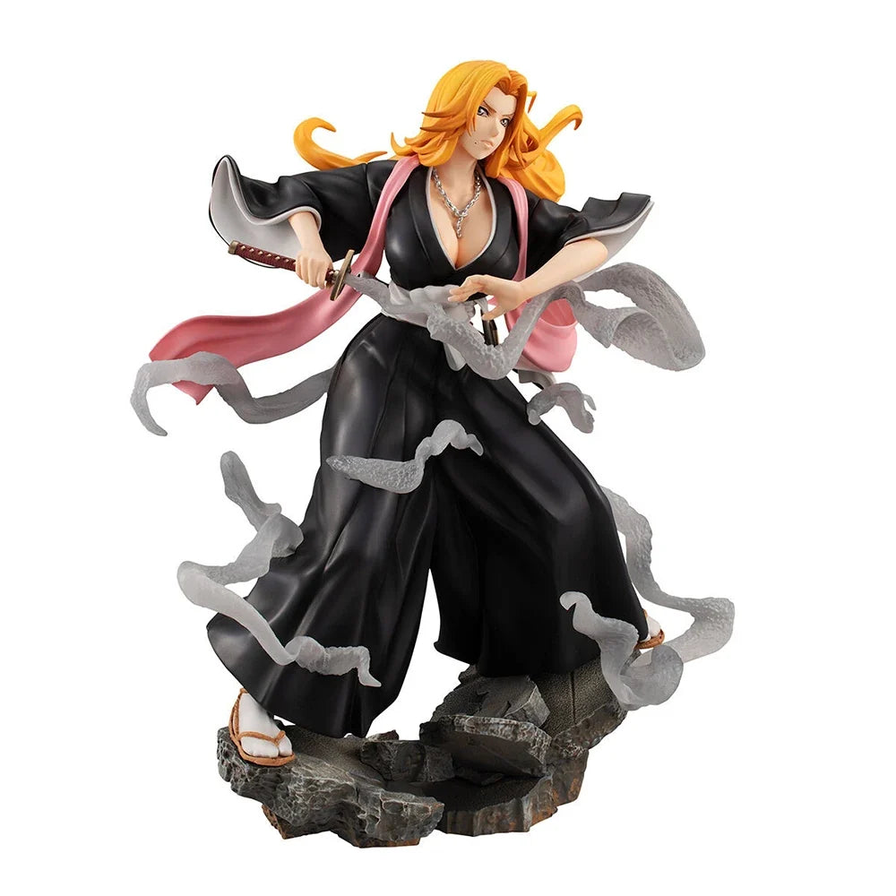 100% Original in Stock MegaHouse G.E.M. Bleach Matsumoto Rangiku Arrancar Hen Anime Figure Collection Series Garage Kit