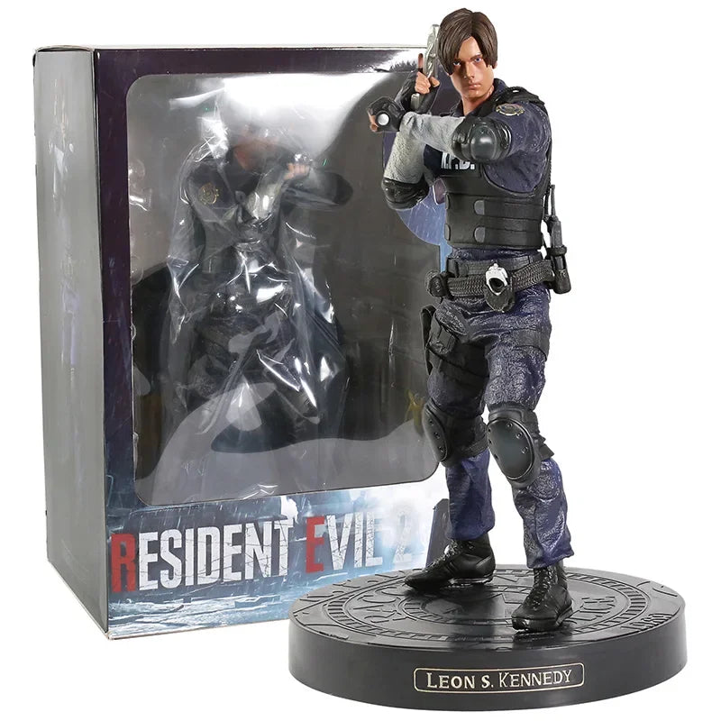 Biohazard RE Leon S. Kennedy / Jill Valentine Figure Figuine Model Statue Decoration PVC Toy