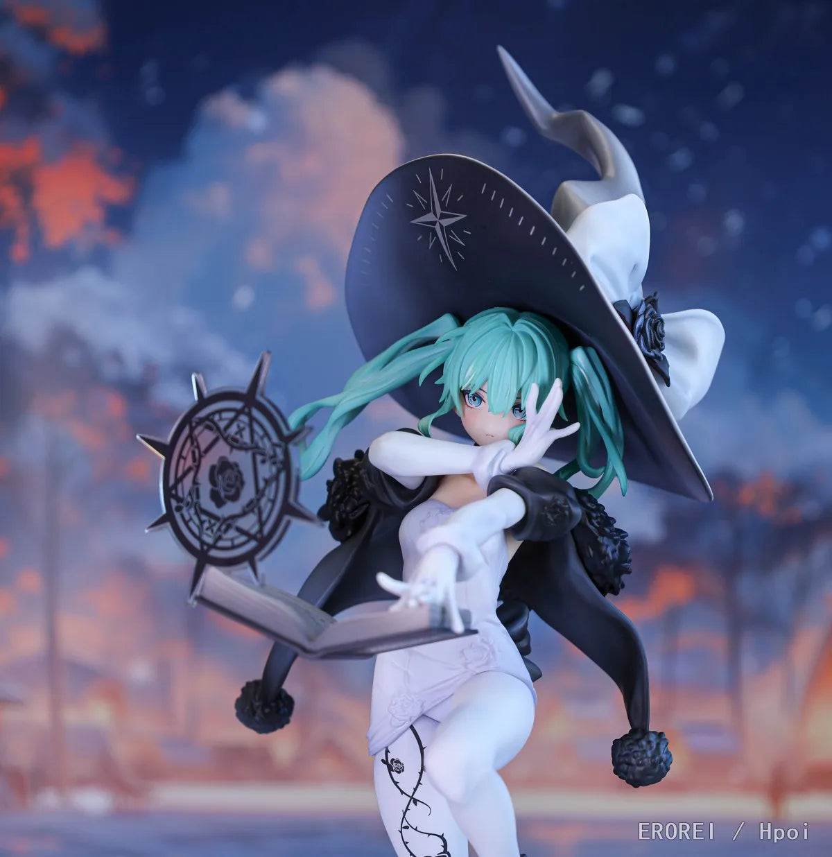 Brand New In Stock 25CM Original RIBOSE RISE UP SERIES 1/8 Hatsune Miku Fantasia Witch PVC Anime Figures Model Toy Gifts